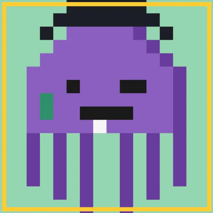Pixel Squids NFT artwork 3